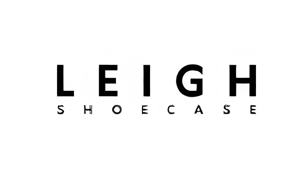 Leigh Shoecase logo in black text.